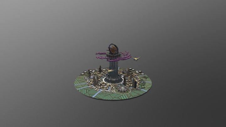 望庐山瀑布·改 3D Model