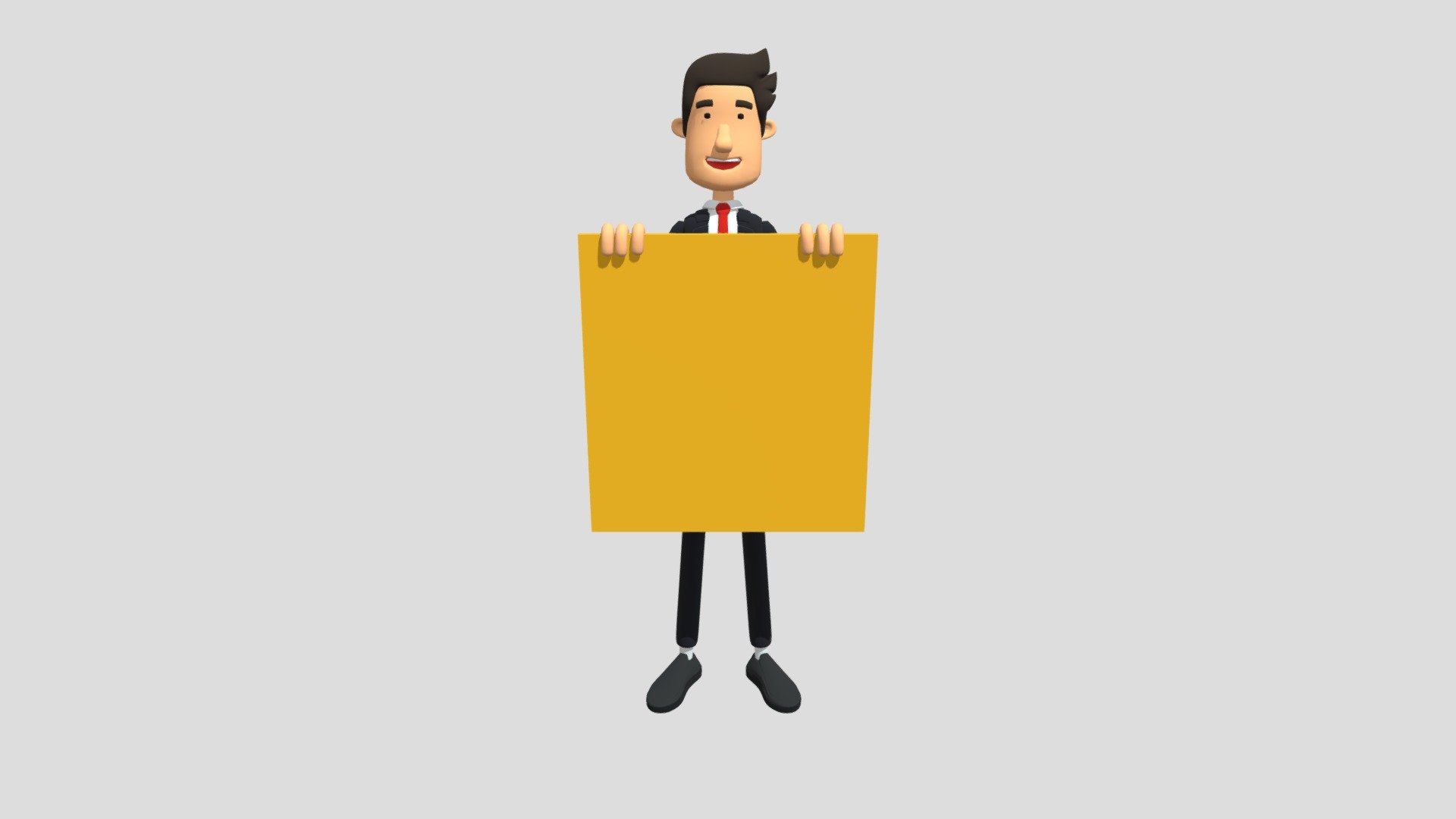 Office Cartoon. 3D Dapper Businessman Character - 3D model by Nara ...