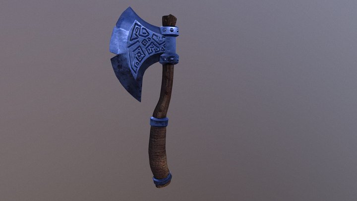 Viking Axe Stylised 3D Model
