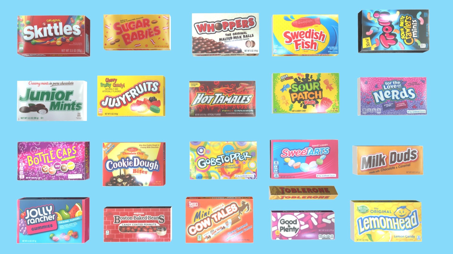 Candy Boxes pack — Sketchfab embed 3D viewer