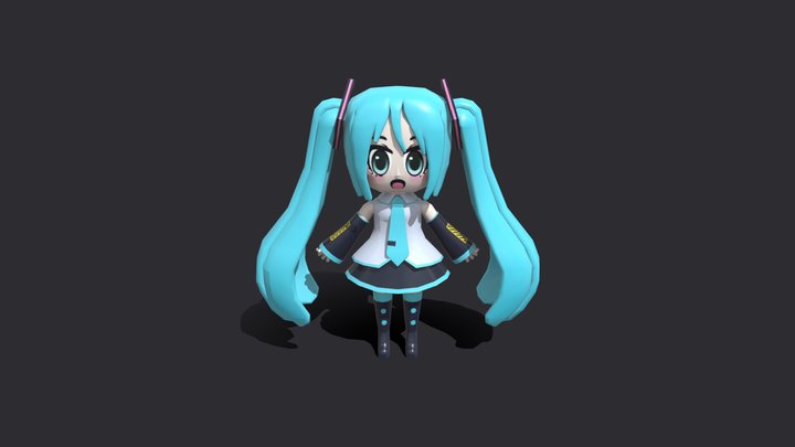 Matsune Hiku Legally Distinct 3D Model