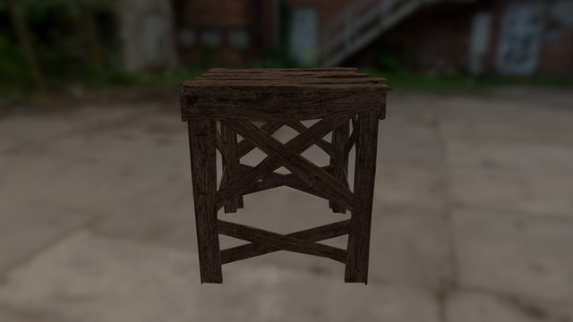 medieval scaffold - 3 3D Model