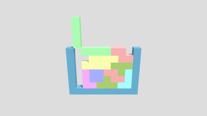 Tetris Blocks 3D Model