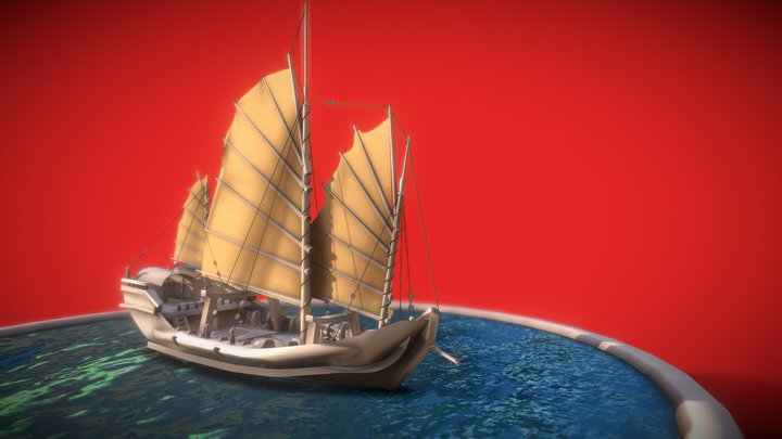 Chinese Boat by digital&media[labs] 3D Model