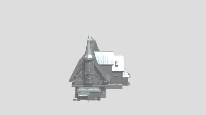 medieval European-style house 3D Model