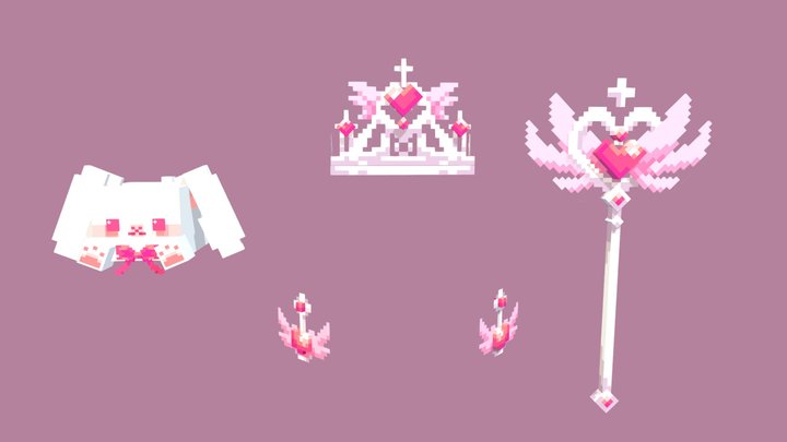 Pink Set 3D Model