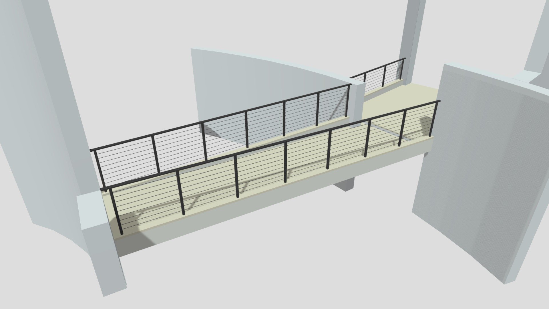 Ext Bridge Cable Rail - CH Horseshoe - Download Free 3D model by ...