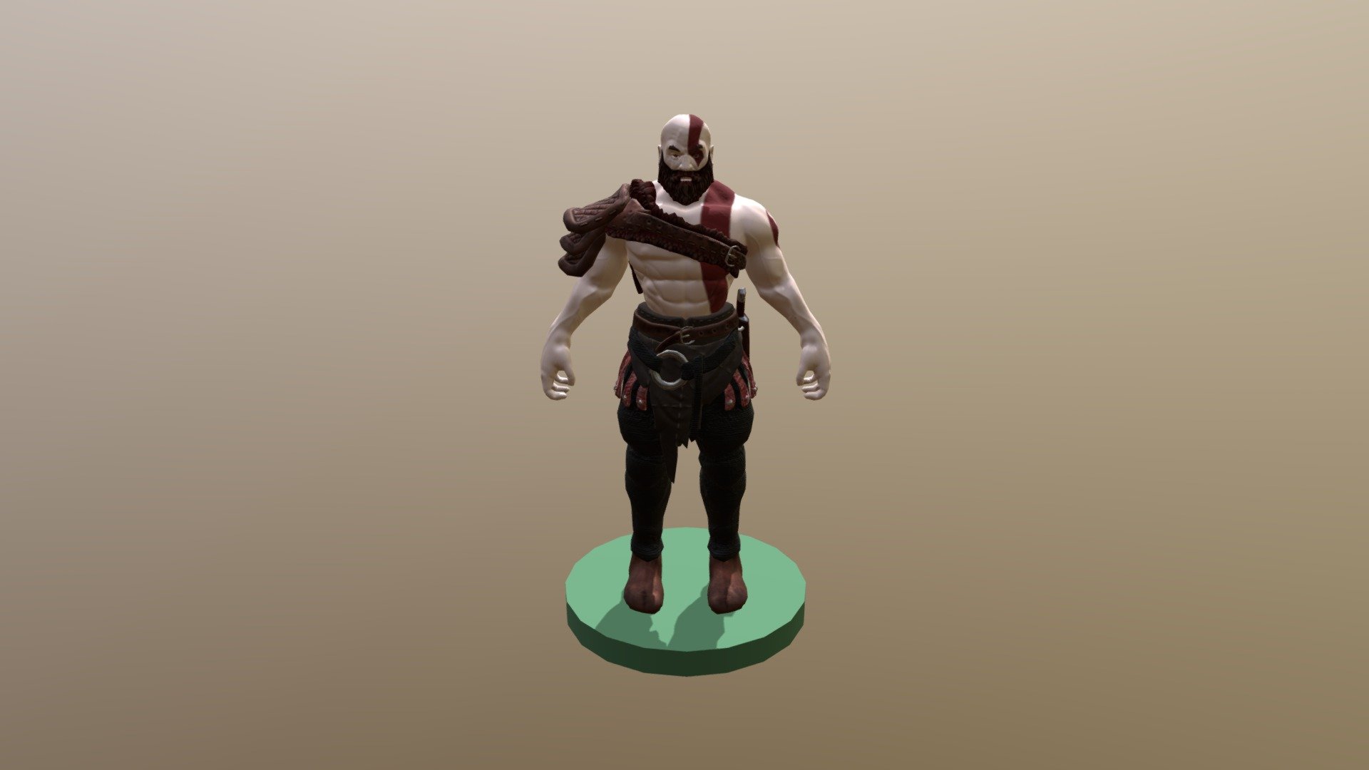 FanMade Kratos_Cartoon Style