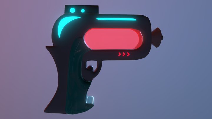 Laser Pistol 3D Model