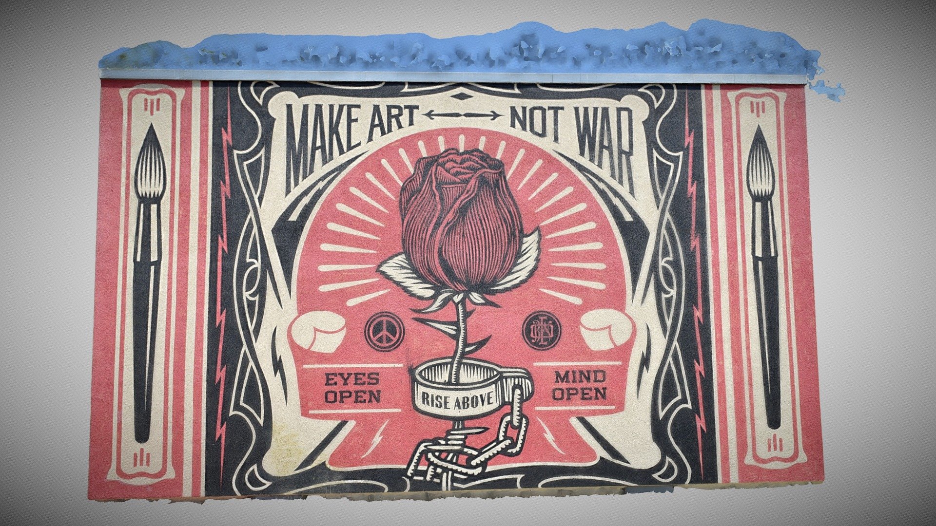 Make Art Not War. — Sketchfab embed 3D viewer