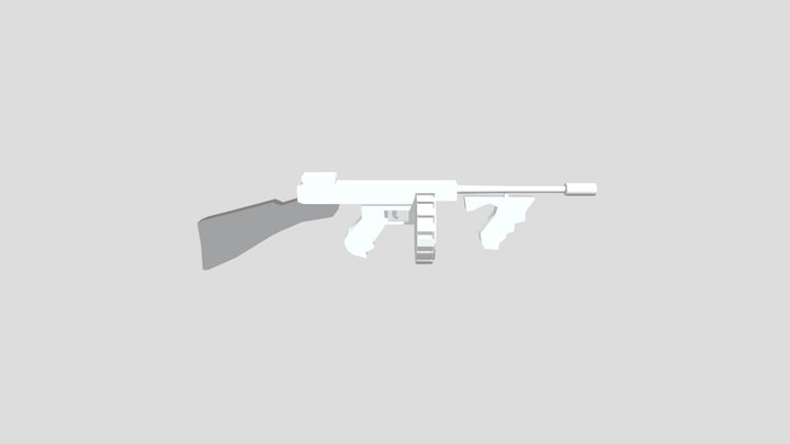 Sub Machine Gun 3D Model