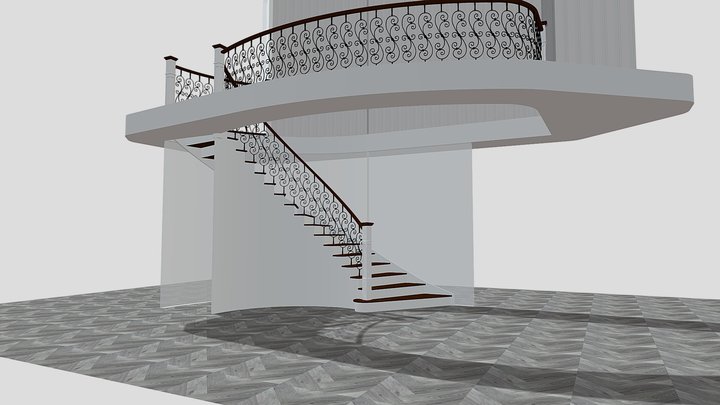 Curved 3D Model