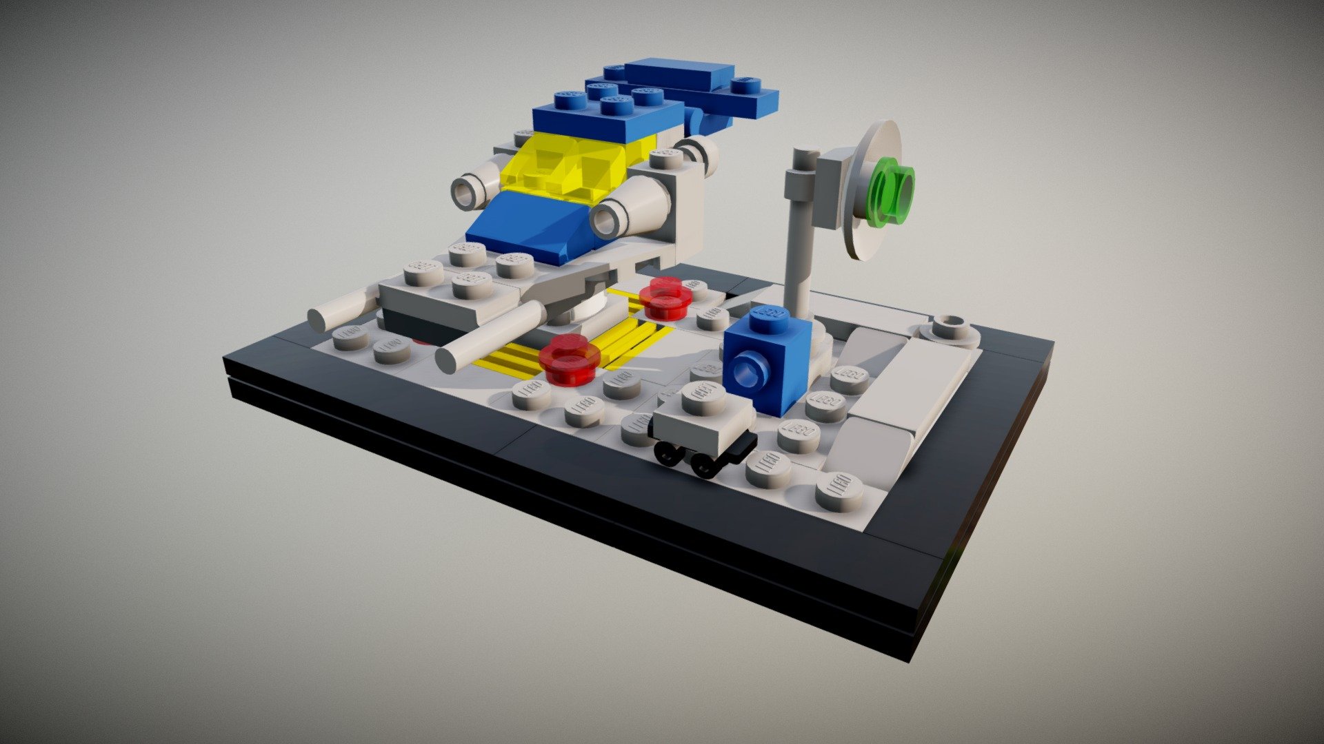 60 years LEGO bricks - mini Space Ship