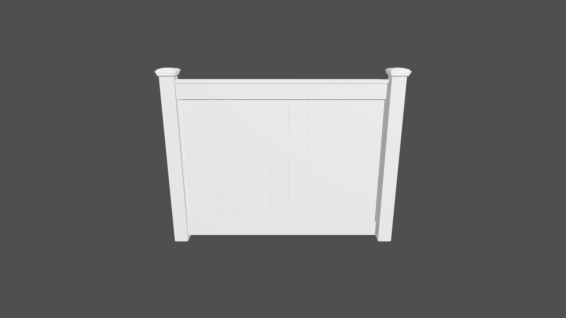 Privacy Flat Top 5ft - 3D model by fraserpries [5d7fcf8] - Sketchfab