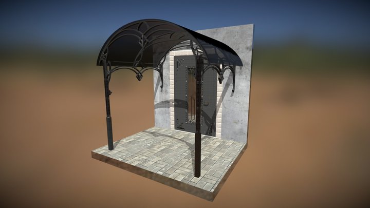 Кованное крыльцо 3D Model