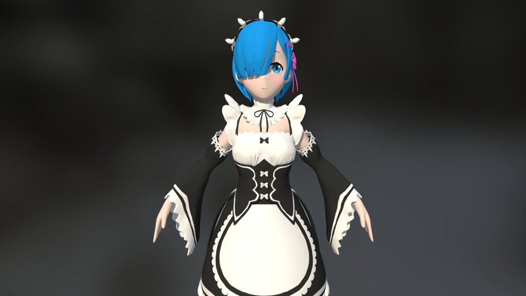 Rezero Rem A 3D model collection by kimbibing