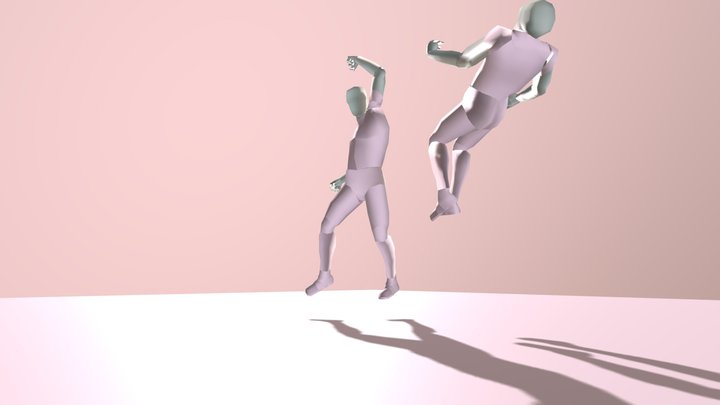 Fight 3D Model
