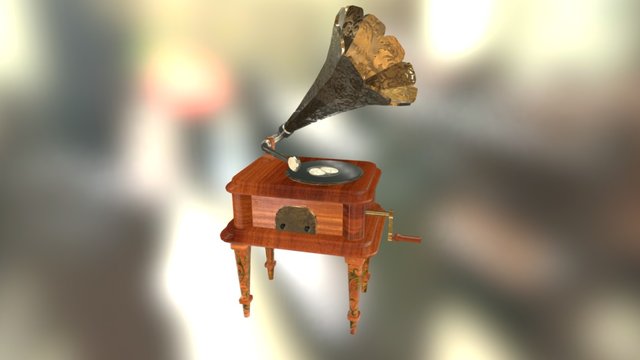 Phonograph 3D Model