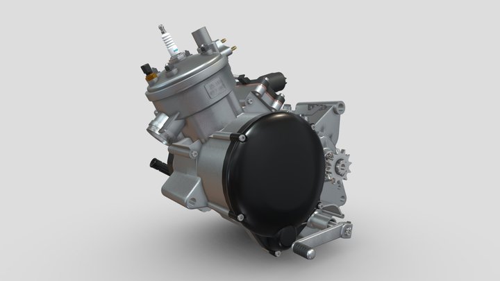AM6 engine 3D Model