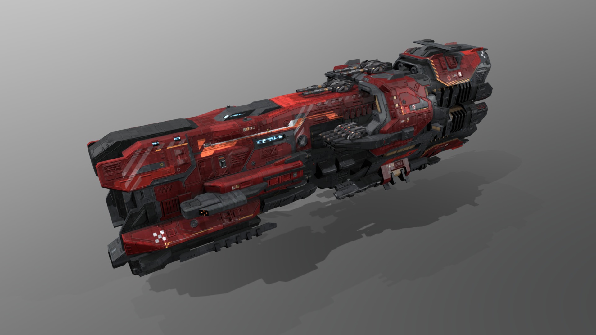 3D model Destroyer GX4 - This is a 3D model of the Destroyer GX4. The 3D model is about a red toy on a surface.
