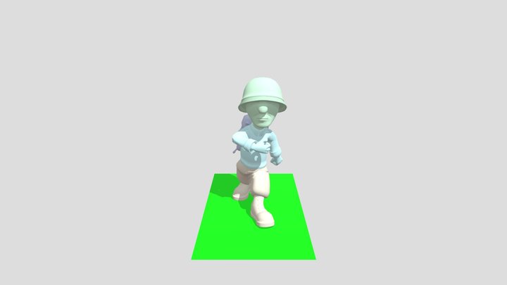 Toy Soldier 3D Model
