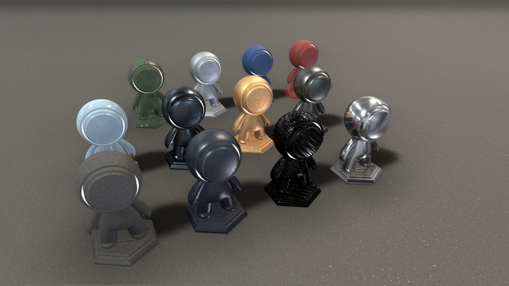 Seamless Sci-Fi Materials Vol_00 3D Model