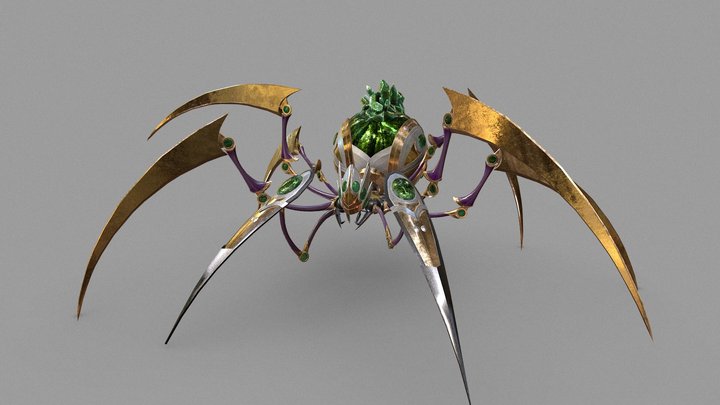 Crystal spider 3D Model