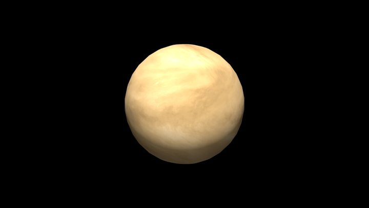 Venus (Distances and sizes not to scale) 3D Model