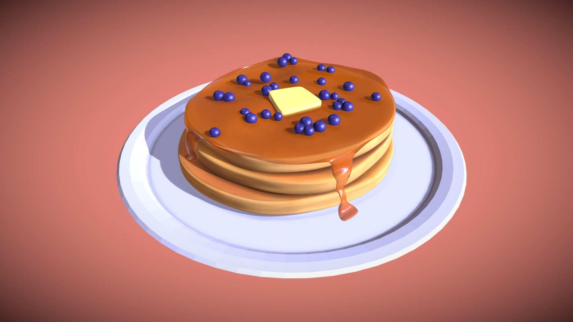 Pancakes - Download Free 3D model by Ashlynn McManness (@Ashlynn ...