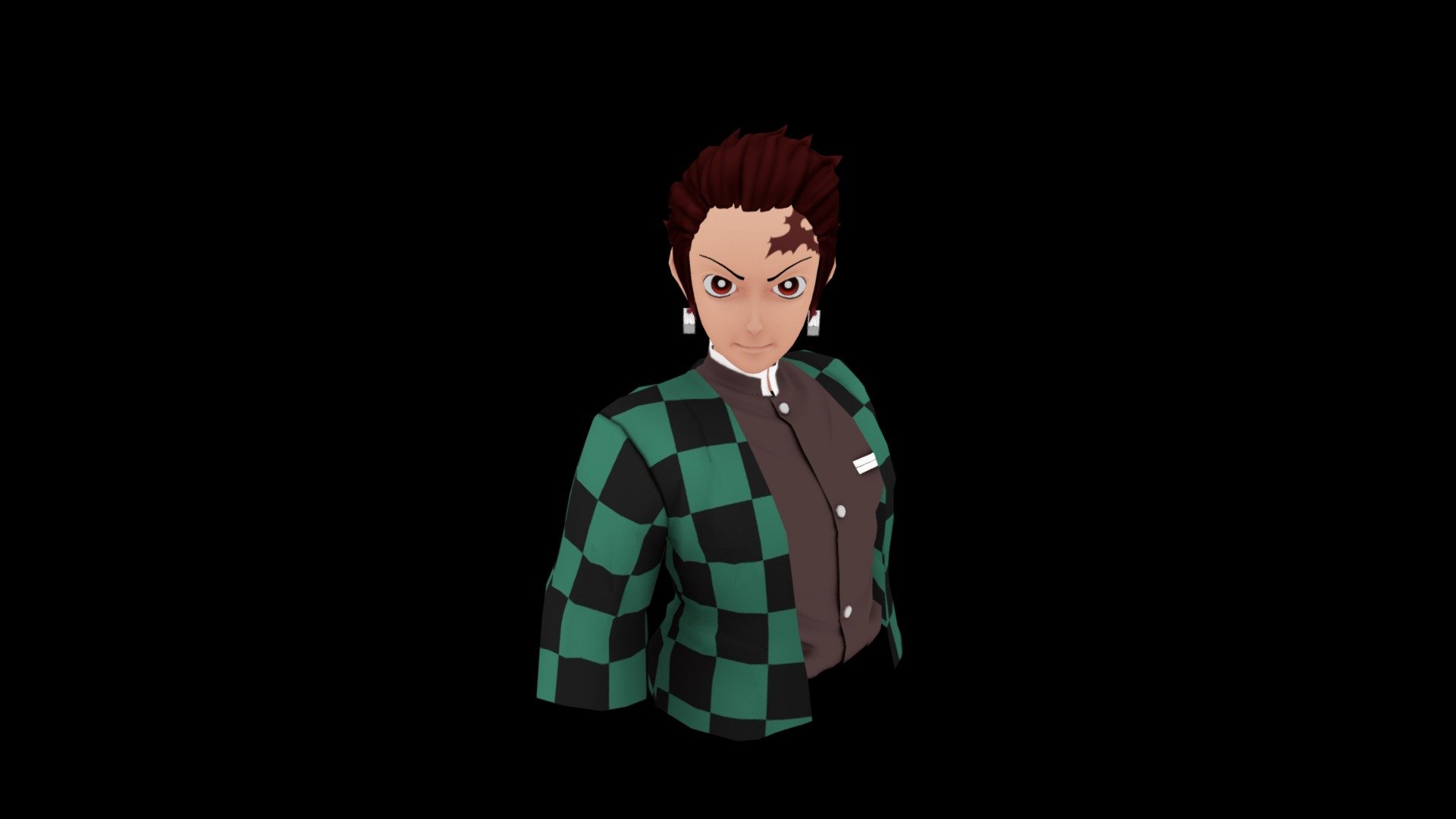 Tanjiro 3D Model Render : r/KimetsuNoYaiba