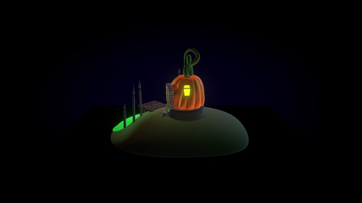 Pumpkin House 3D Model