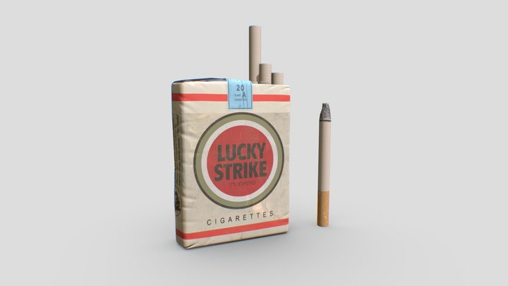 Lucky Strike Soft Pack 3D Model