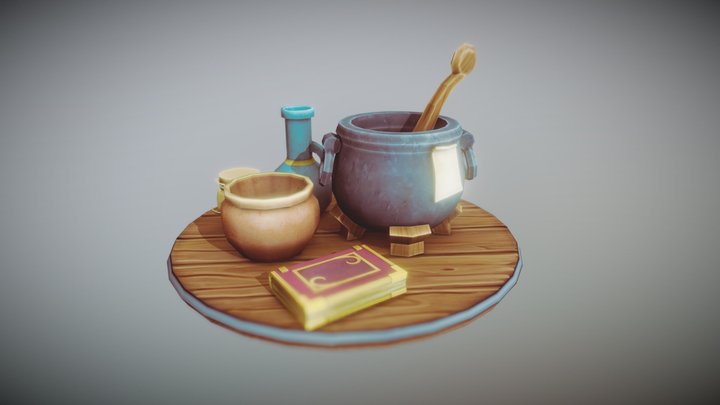 Low_Poly_Medieval_Props_05 3D Model