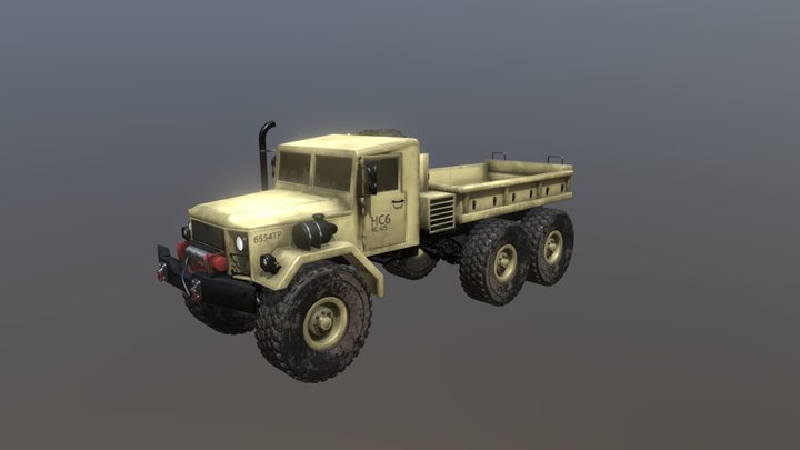 Cross RC HC-6 Military Truck 3D Model