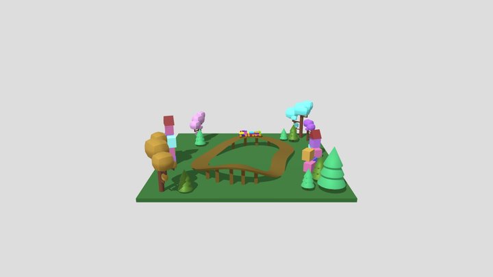 Conjunto de trem de brinquedo Modelo 3D $12 - .max .fbx .obj - Free3D