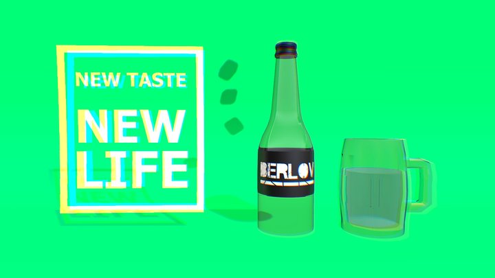 3D Beer Commercial !!! 3D Model