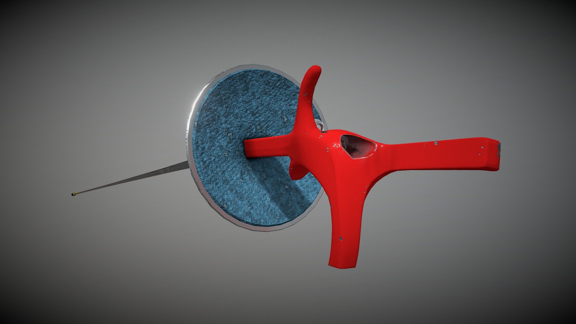 Fencing Weapon Foil 3D model by martijnbrouwer [5d8ab0c] Sketchfab