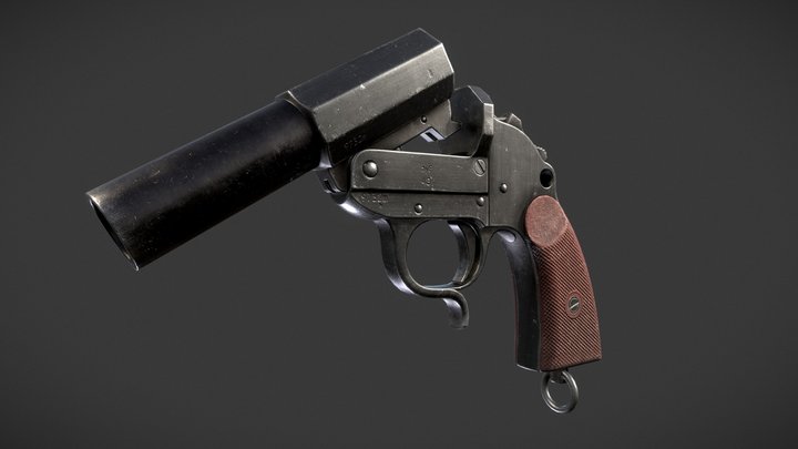 Leuchtpistole 34 (Lp-34) 3D Model