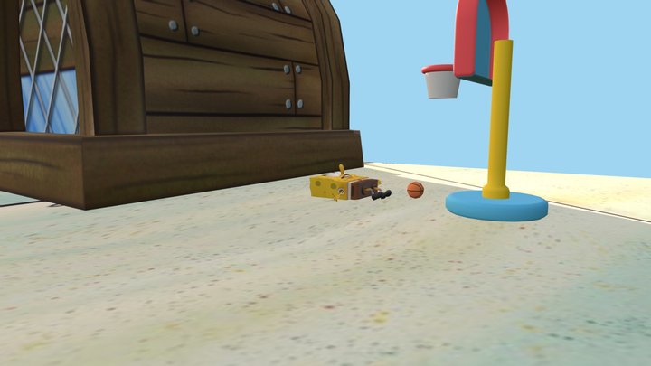 Spongebob 3D Animation Month Long Clean Up 3D Model