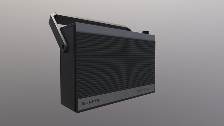 Polish 80s Radio 3D Model