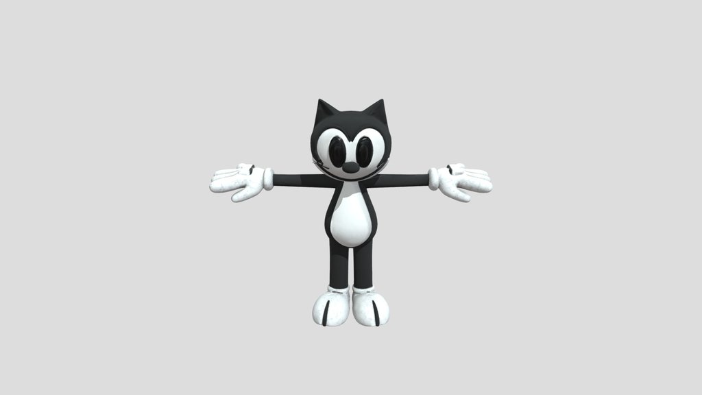 JUILUS THE CAT FNATI 3 AI MODEL  T-Pose