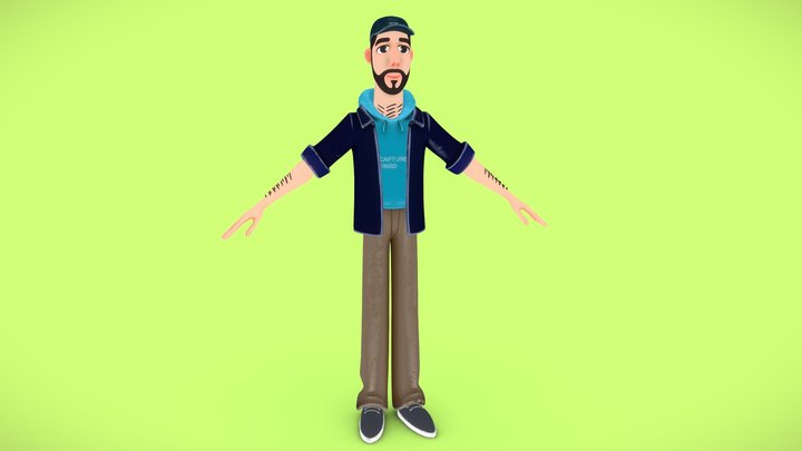 CI3D Ryan Cartoon 3D Model
