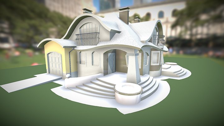 Individual House in Khust, Ukraine 3D Model