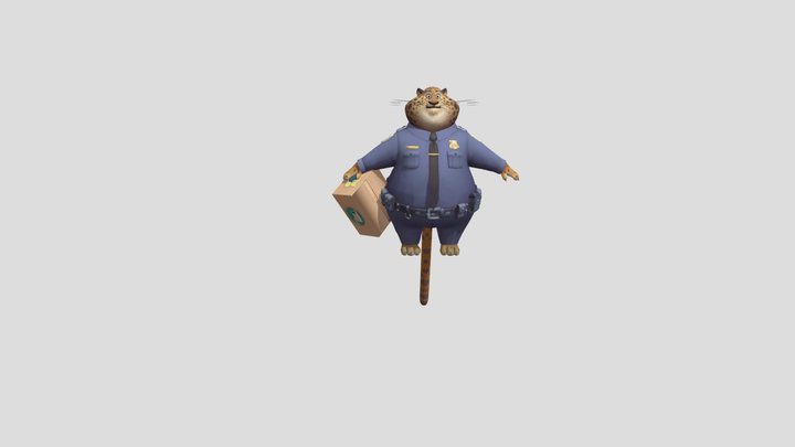 Clawhauser (Zootopia) – Modello 3D gratuito STL