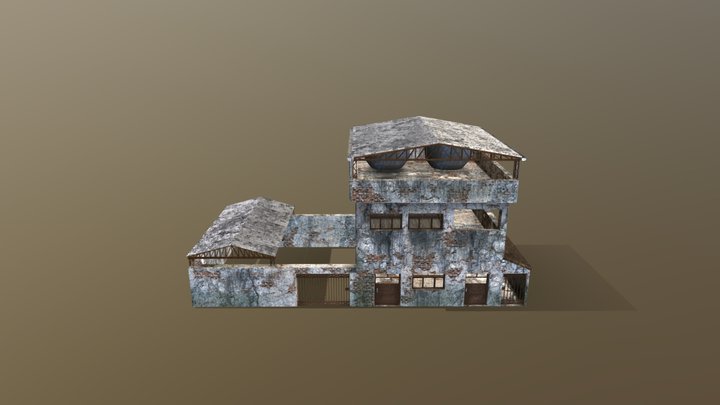 Brazilian Abandoned House 3D Model