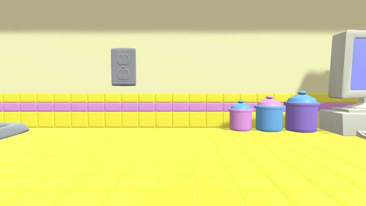 Countertop By RN74 (Sockets Added By Me) 3D Model