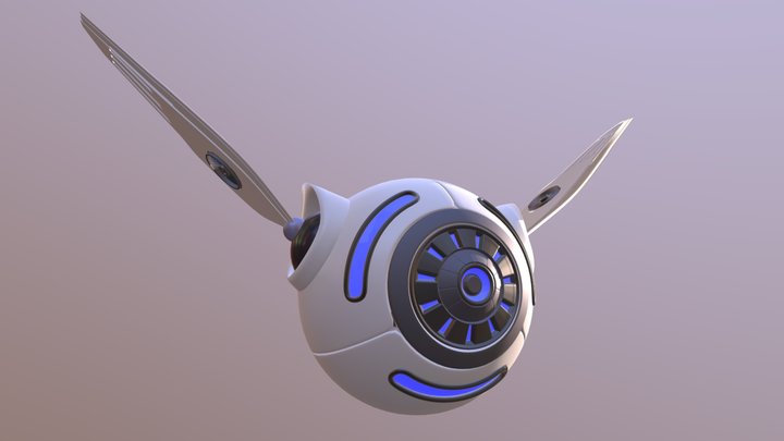 Winged Drone 3D Model
