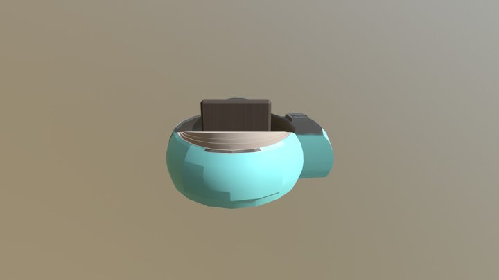60's Hover Car 3D Model