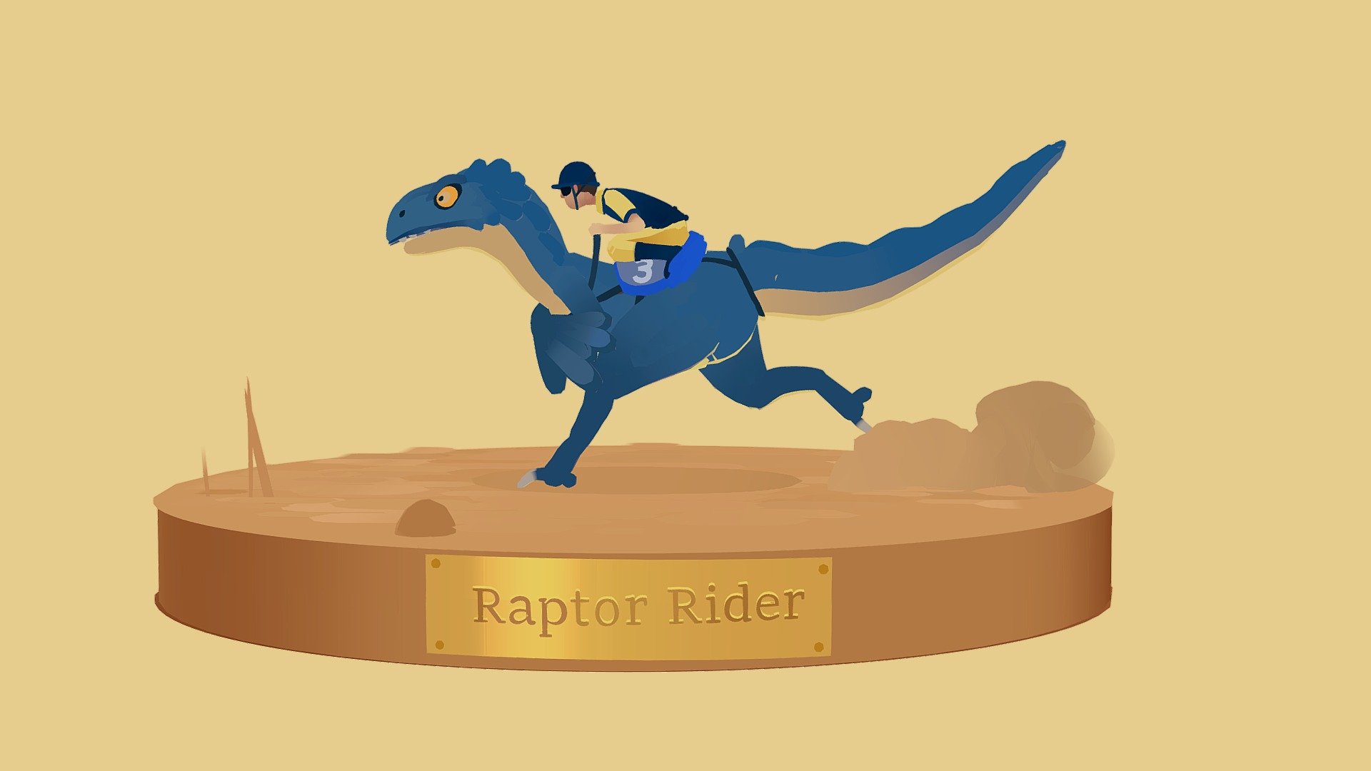Quill - The Raptor Rider - 3D model by Nick Ladd (@Nicktheladd