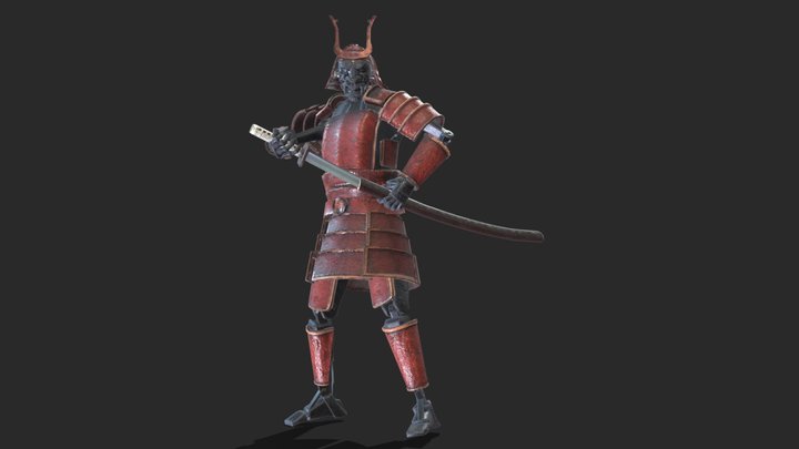 The Mechanized Samurai 3D Model